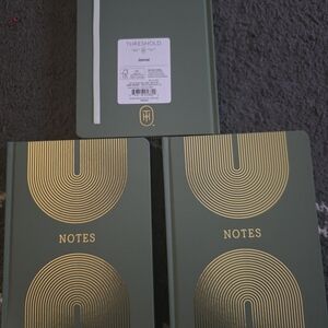 Threshold Green and Gold Journals 3 Pack